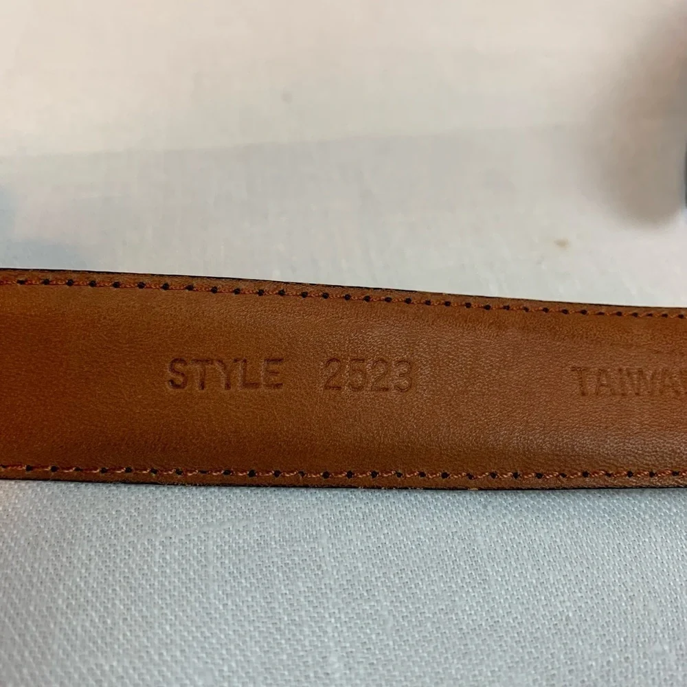 Christopher Hayes Men's Black Leather Belt- Sz 40